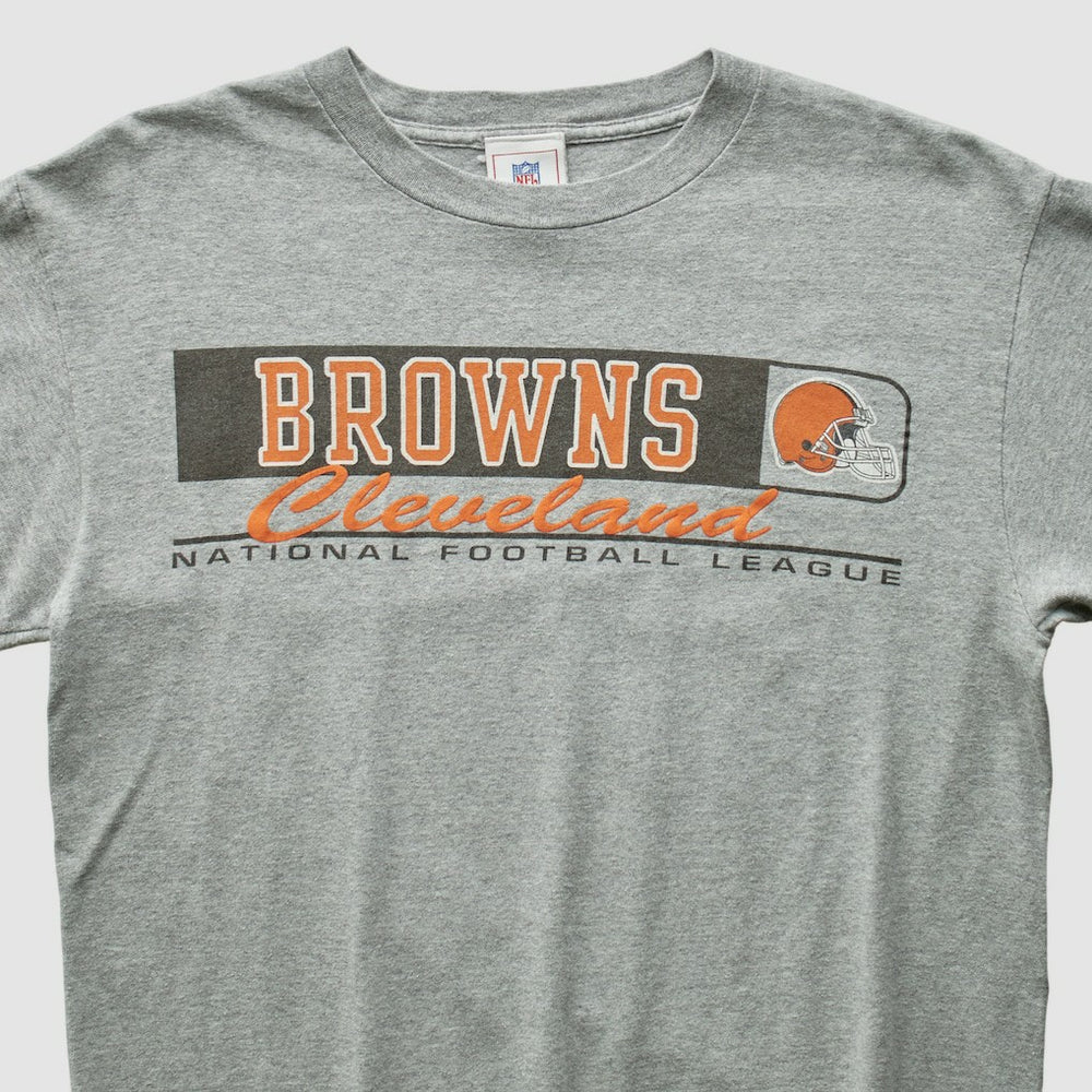 Cleveland Browns NFL 2000s Long Sleeve T-shirt - Heather Gray Vintage discount