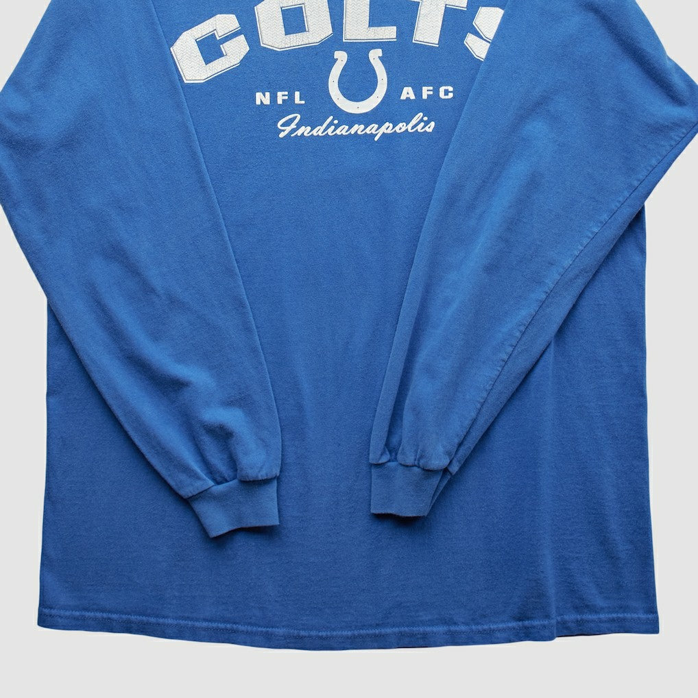 Indianapolis Colts NFL 2000s Long Sleeve T-shirt - Blue Vintage discount