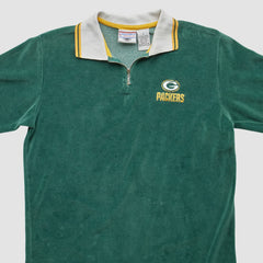 Green Bay Packers Game Day Clothing 90s 1/4 Zip Sweatshirt - Green Vintage discount
