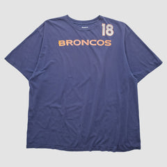 Denver Broncos Reebok 2010s T-shirt - Navy Vintage outlet