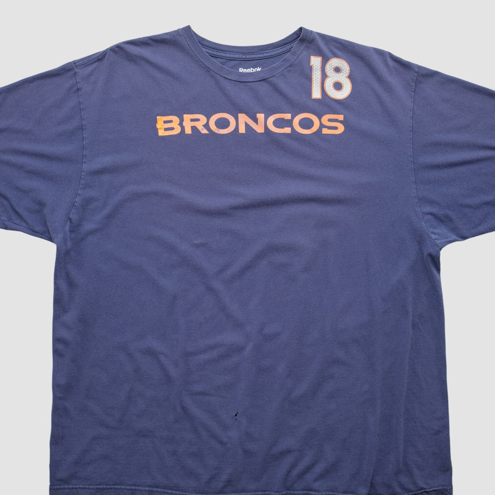 Denver Broncos Reebok 2010s T-shirt - Navy Vintage outlet