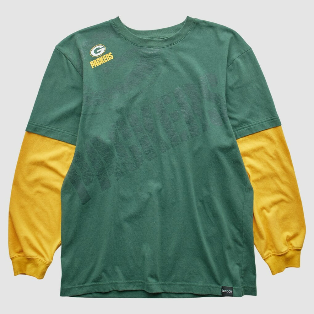 Green Bay Packers 2000s Long Sleeve T-shirt - Green Vintage on sale