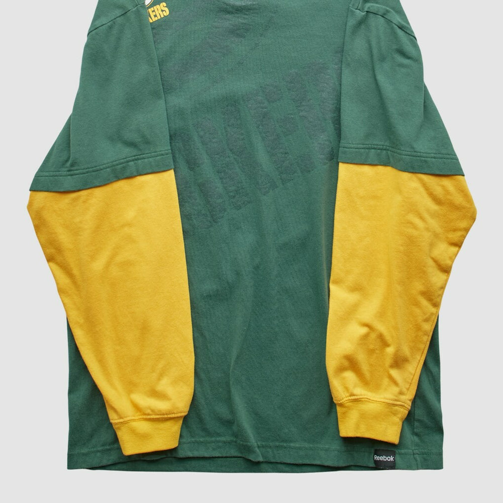 Green Bay Packers 2000s Long Sleeve T-shirt - Green Vintage on sale