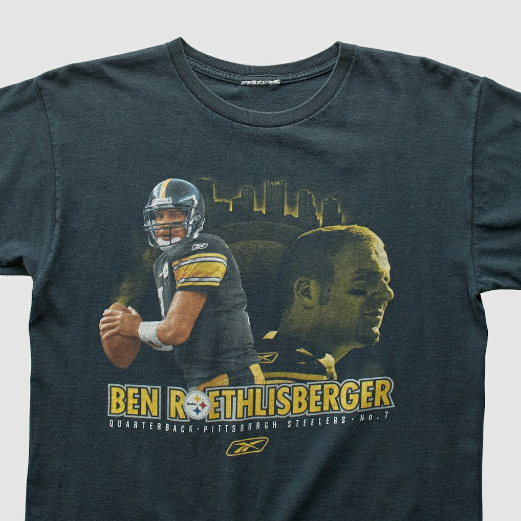 Pittsburgh Steelers Reebok 2000s T-shirt - Black Vintage cheap