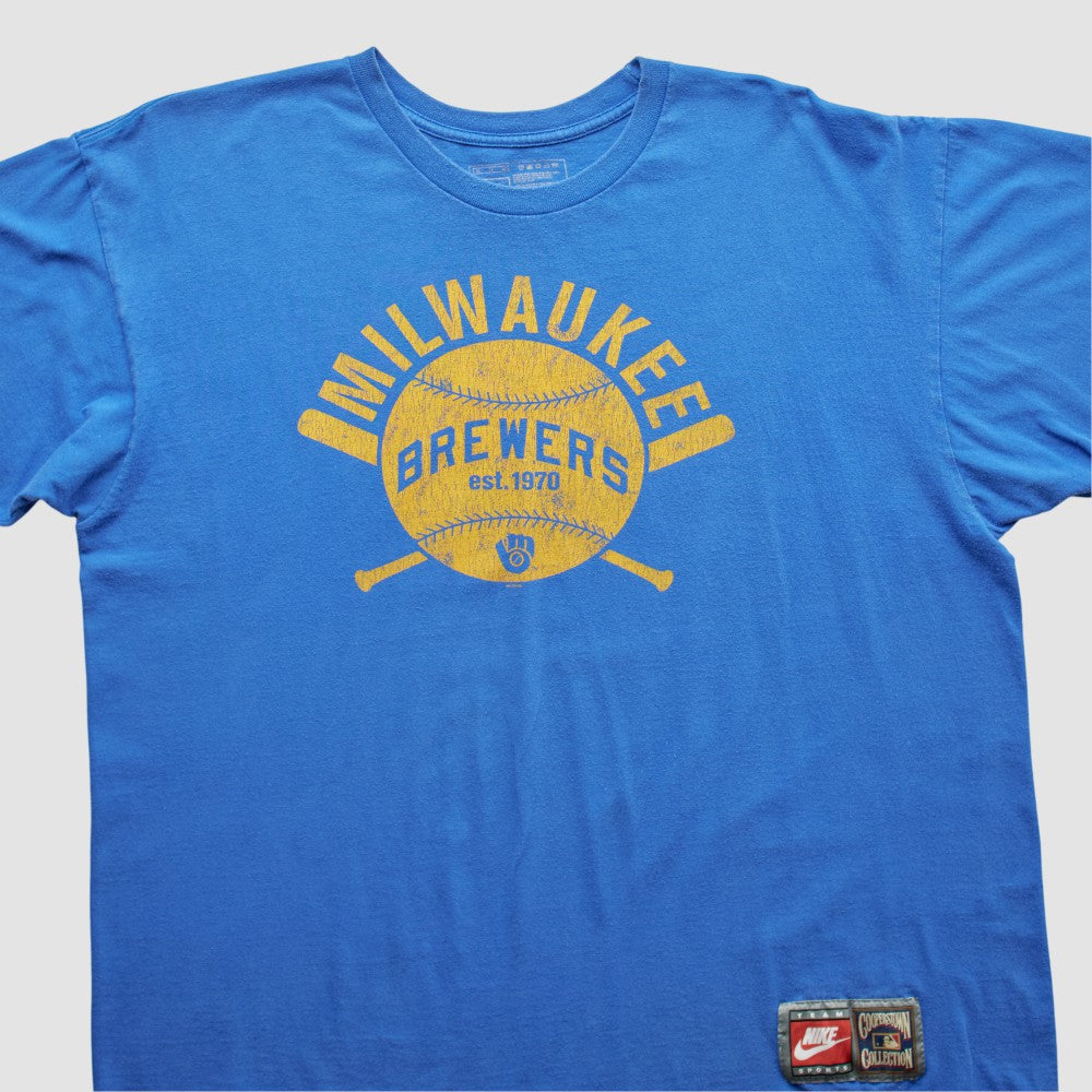 Milwaukee Brewers 2000s T-shirt Blue Vintage
