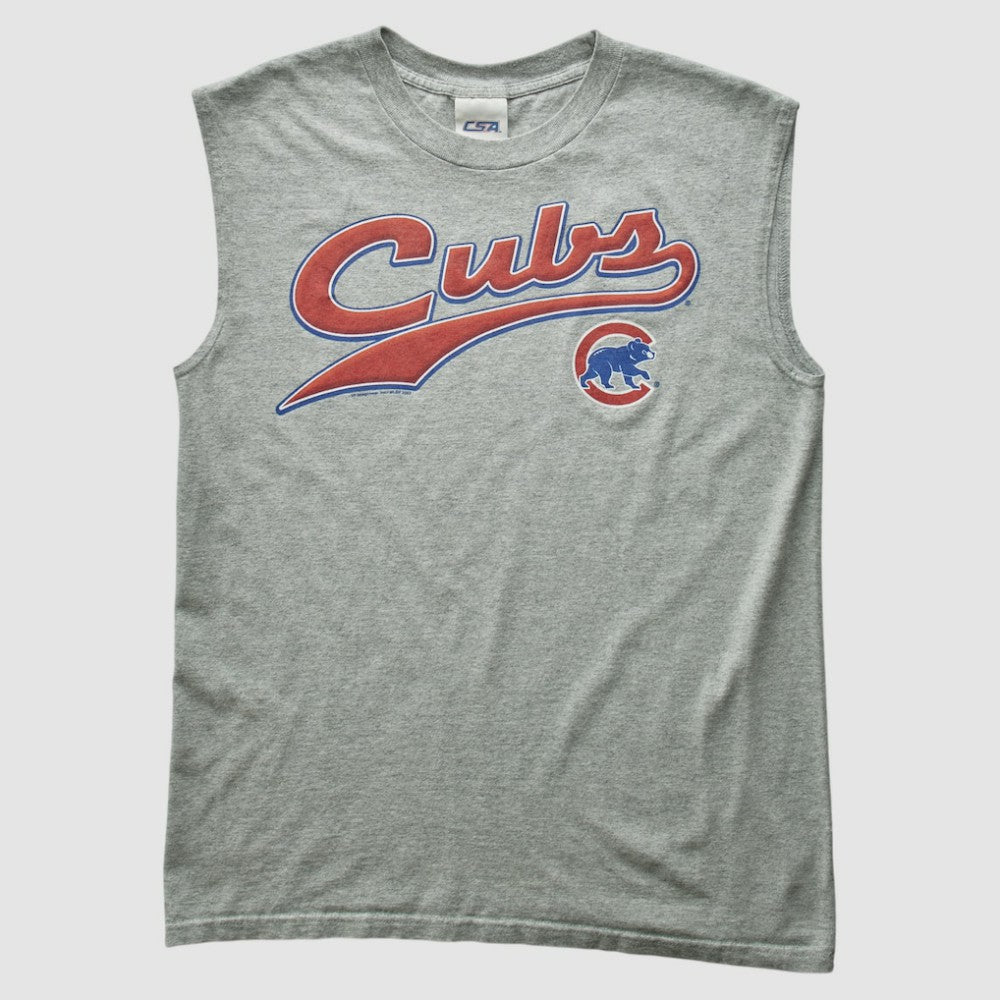 Chicago Cubs CSA 2000s Tank Heather Gray Vintage