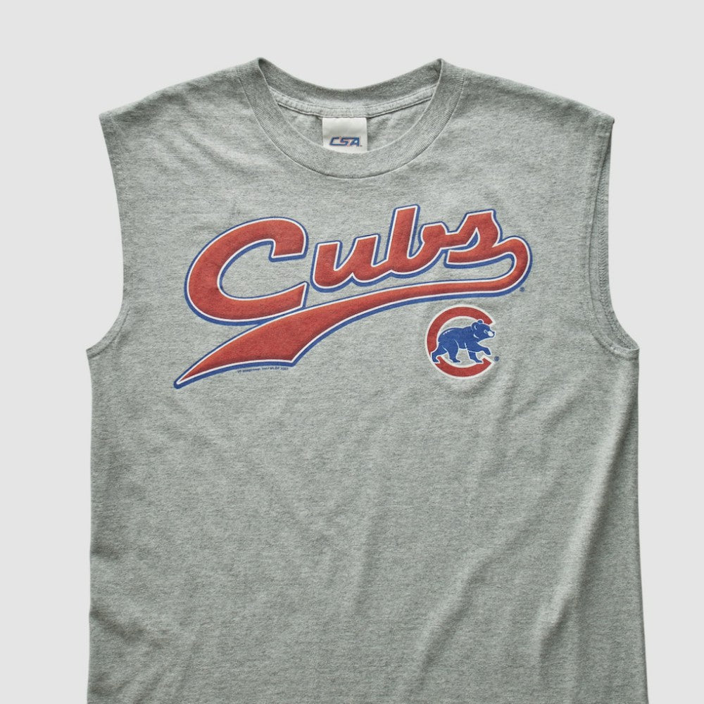 Chicago Cubs CSA 2000s Tank Heather Gray Vintage