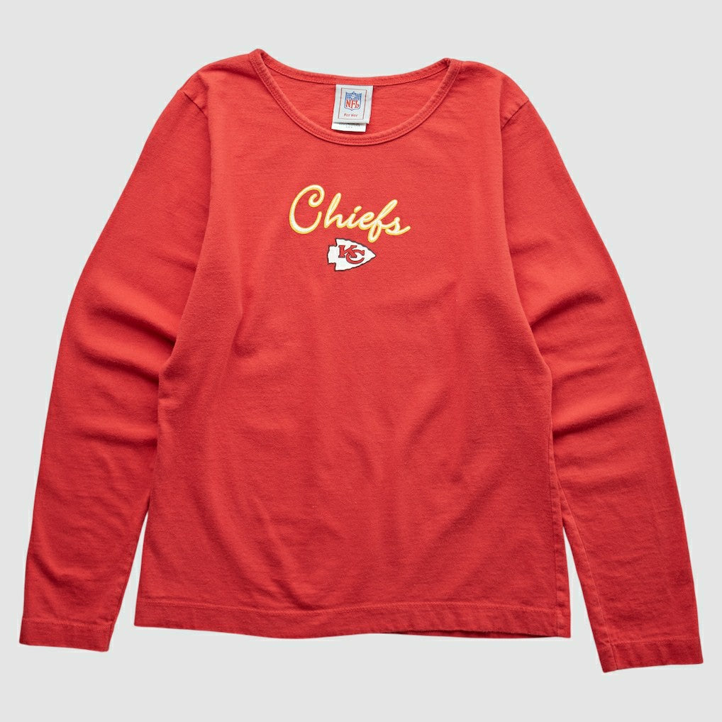 Kansas City Chiefs NFL 2000s Long Sleeve T-shirt - Red - S Vintage for sale