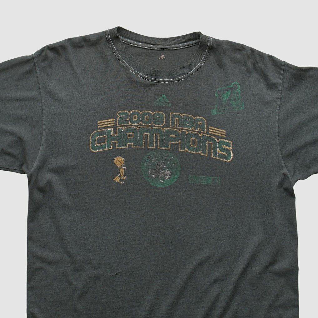 Boston Celtics 2008 T-shirt - Charcoal Vintage sale