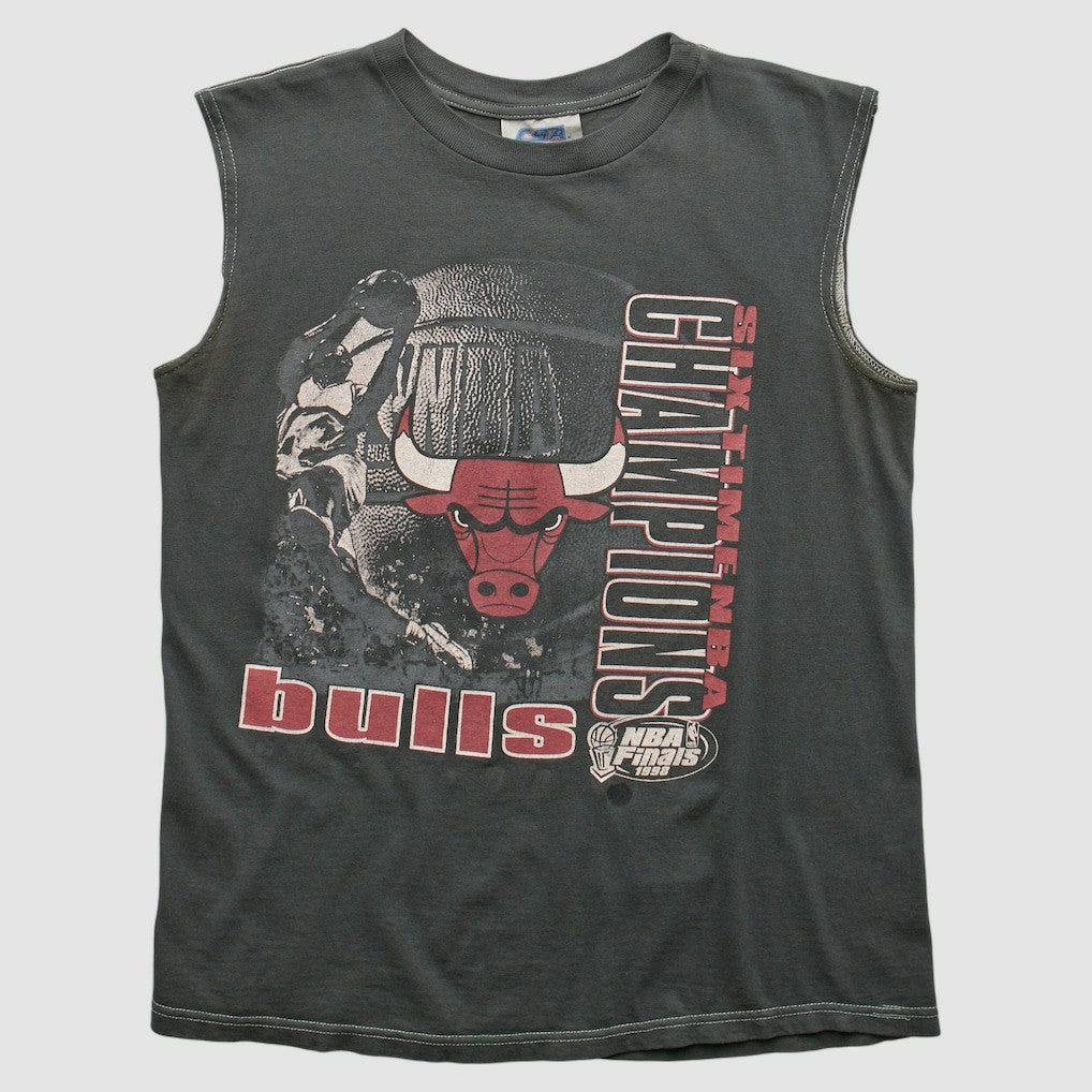 Chicago Bulls CSA 1998 Tank sale - Charcoal Vintage on sale