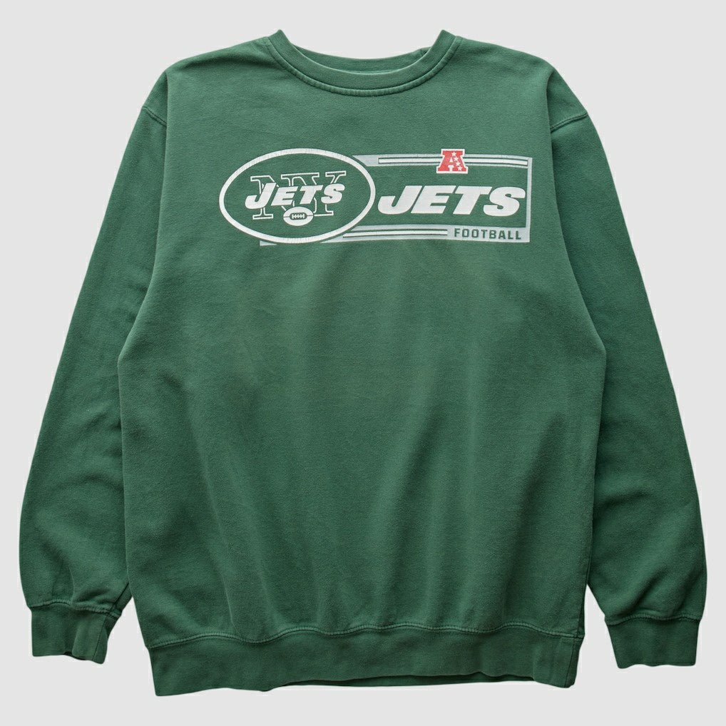 New York Jets NFL 2010s Pullover Sweatshirt - Green Vintage on sale