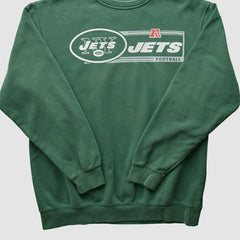 New York Jets NFL 2010s Pullover Sweatshirt - Green Vintage on sale