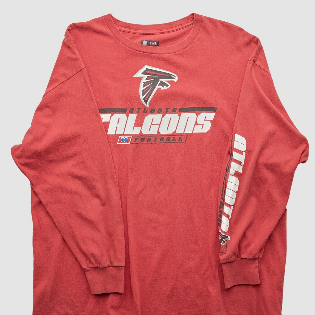 Atlanta Falcons NFL 2010s Long Sleeve T-shirt - Red Vintage discount