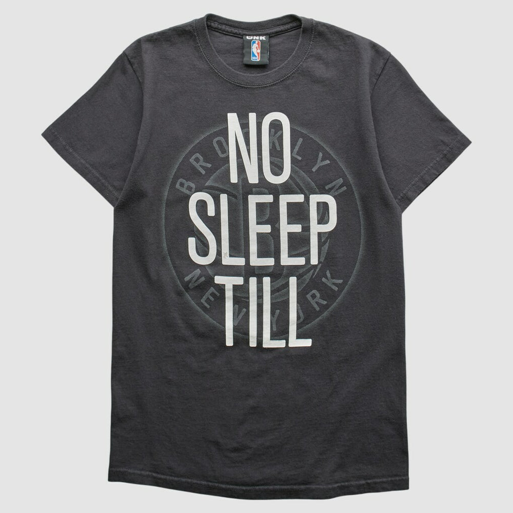 Brooklyn Nets UNK 2012 T-shirt - Charcoal Vintage sale