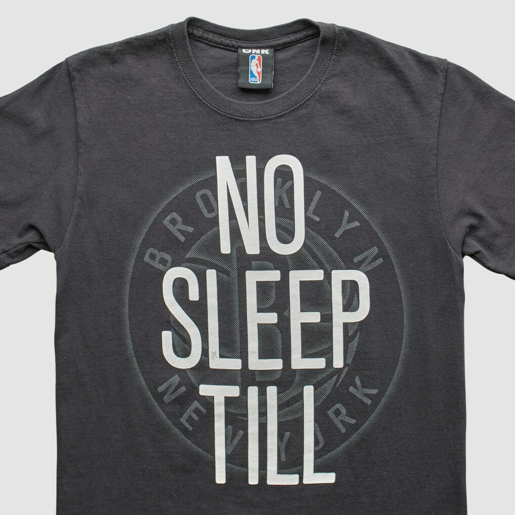 Brooklyn Nets UNK 2012 T-shirt - Charcoal Vintage sale