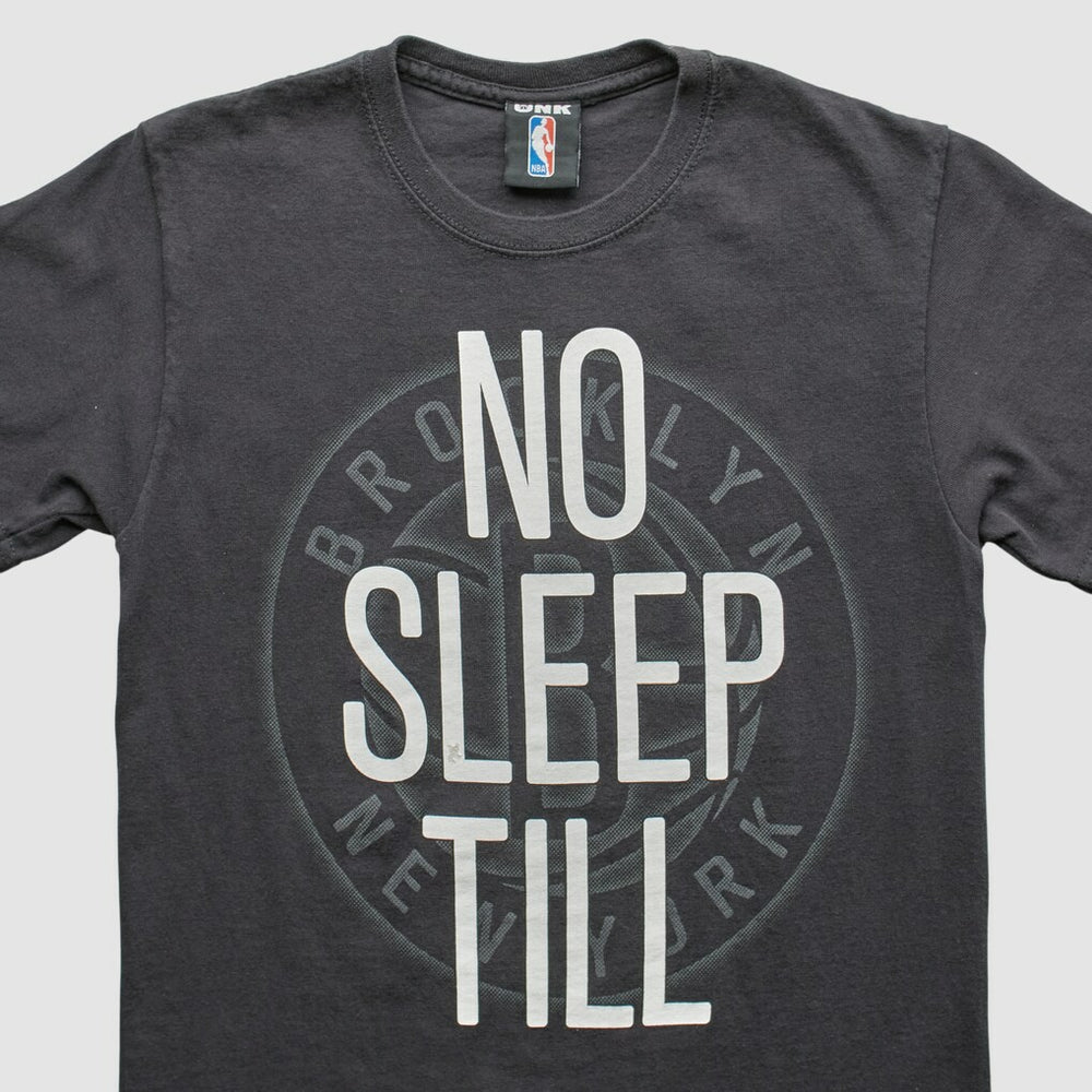 Brooklyn Nets UNK 2012 T-shirt - Charcoal Vintage sale