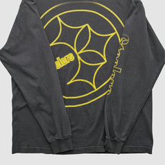 Pittsburgh Steelers Reebok 2000s Long Sleeve T-shirt - Charcoal Vintage for sale