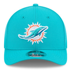 Miami Dolphins New Era Spain Side Patch 9FORTY M-Crown Adjustable Hat - Aqua on sale