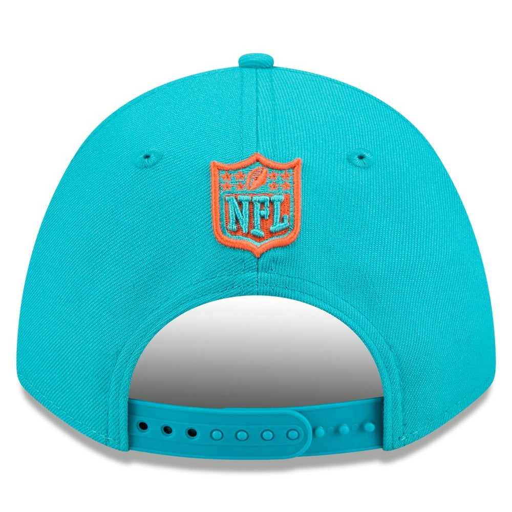 Miami Dolphins New Era Spain Side Patch 9FORTY M-Crown Adjustable Hat - Aqua on sale