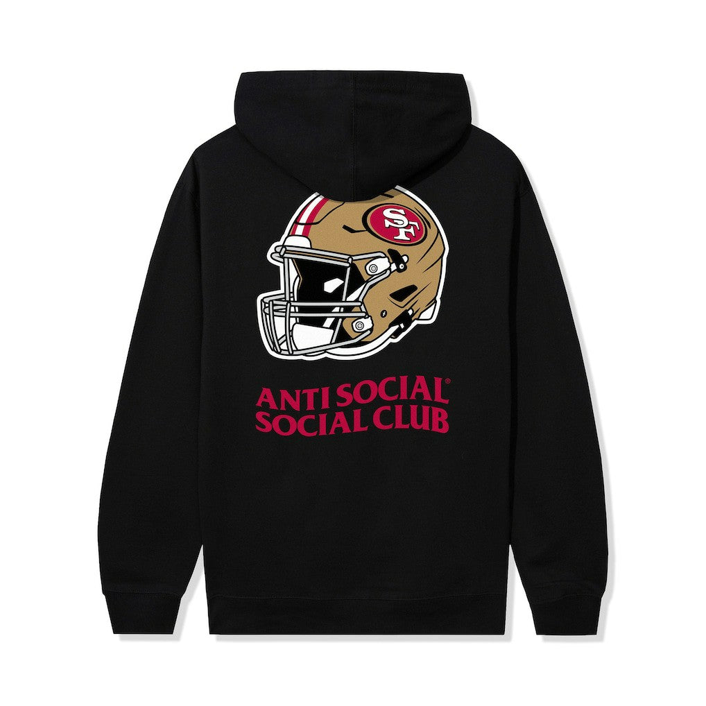 San Francisco 49ers AntiSocialSocialClub x NFL Unisex Impact Hoodie - Black on sale