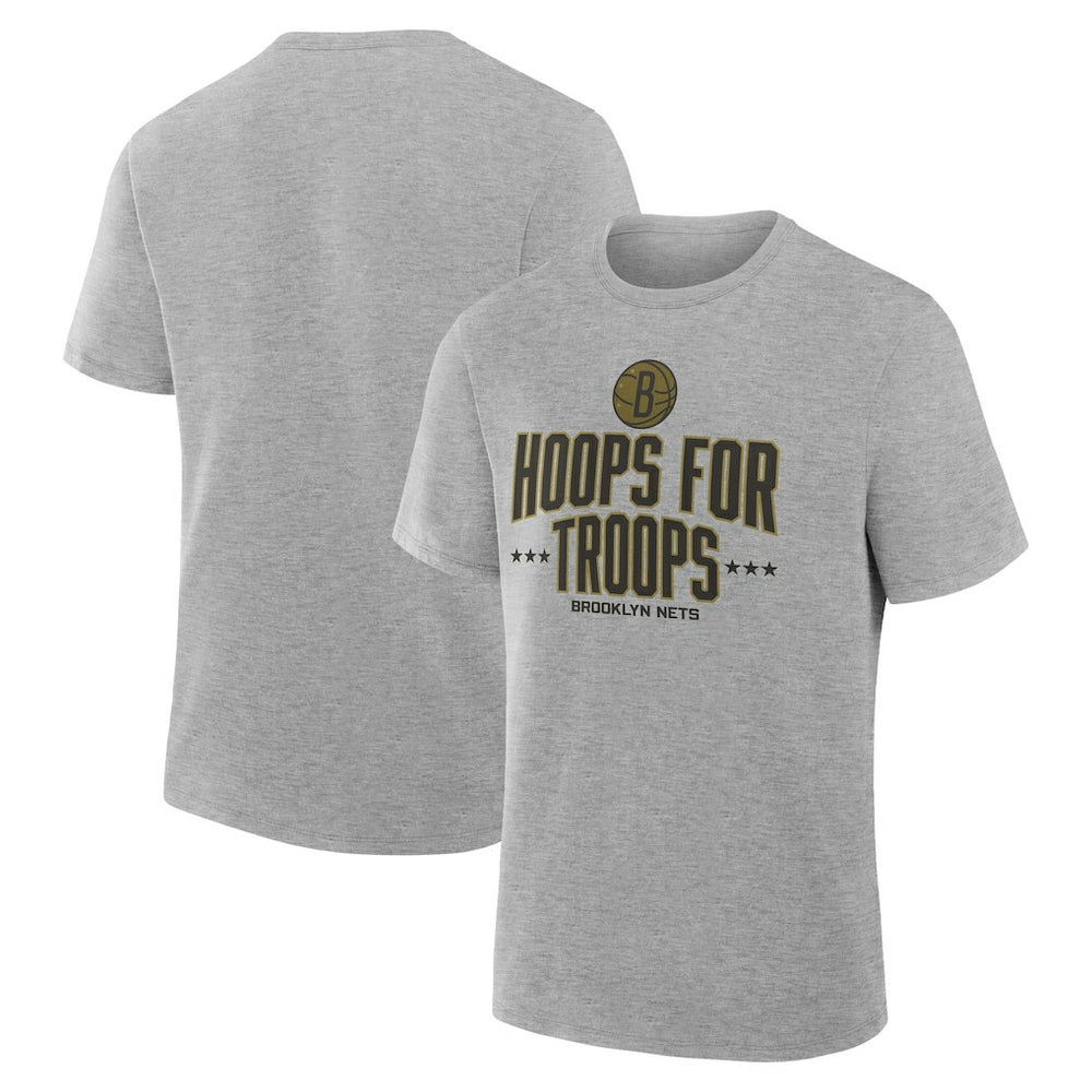 Brooklyn Nets Hoops For Troops T-Shirt - Gray shop