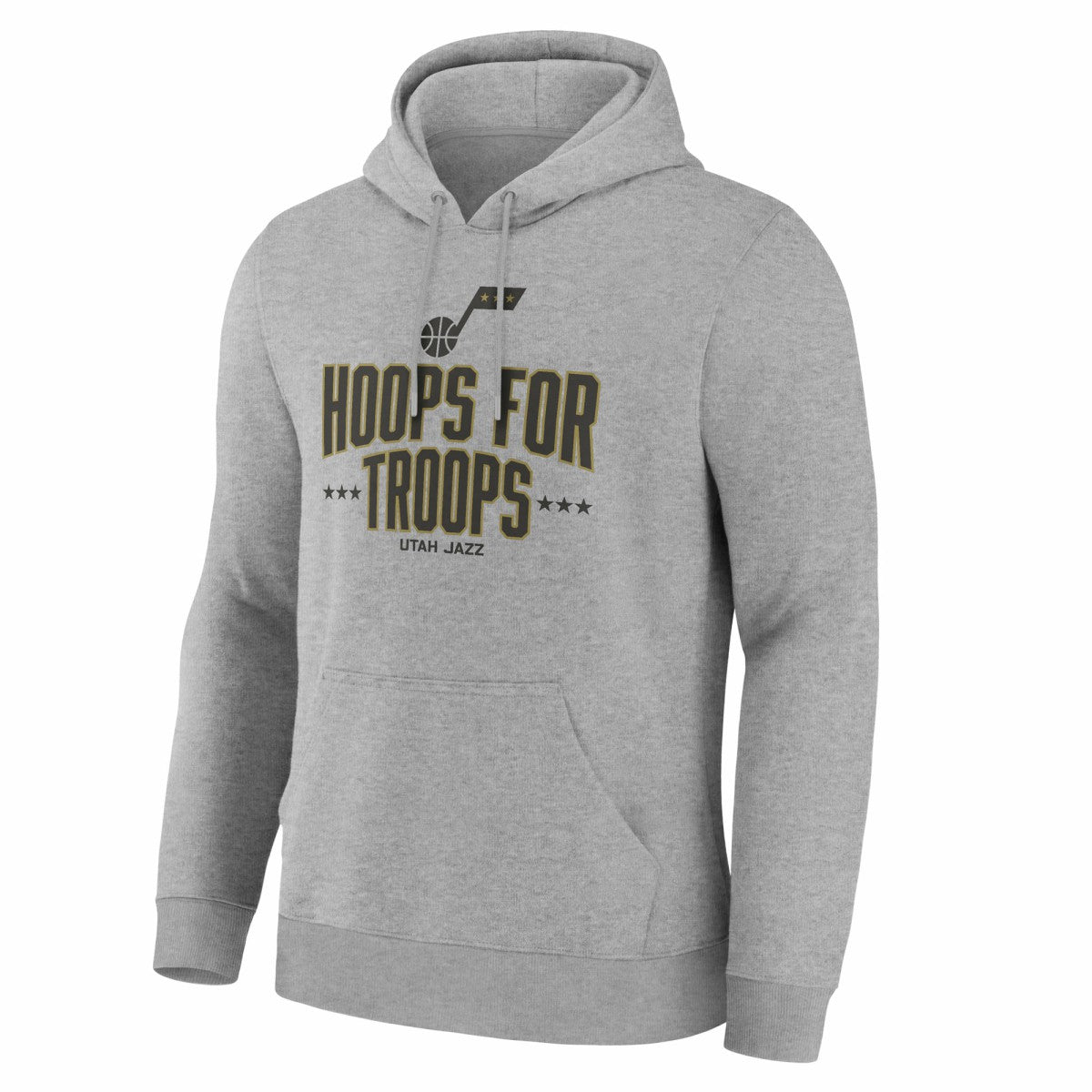 Utah Jazz Hoops For Troops Hoodie - Gray on sale