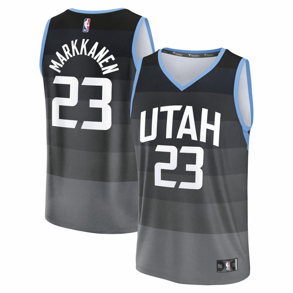 Lauri Markkanen Utah Jazz 2025/26 City Edition Fast Break Jersey - Black cheap