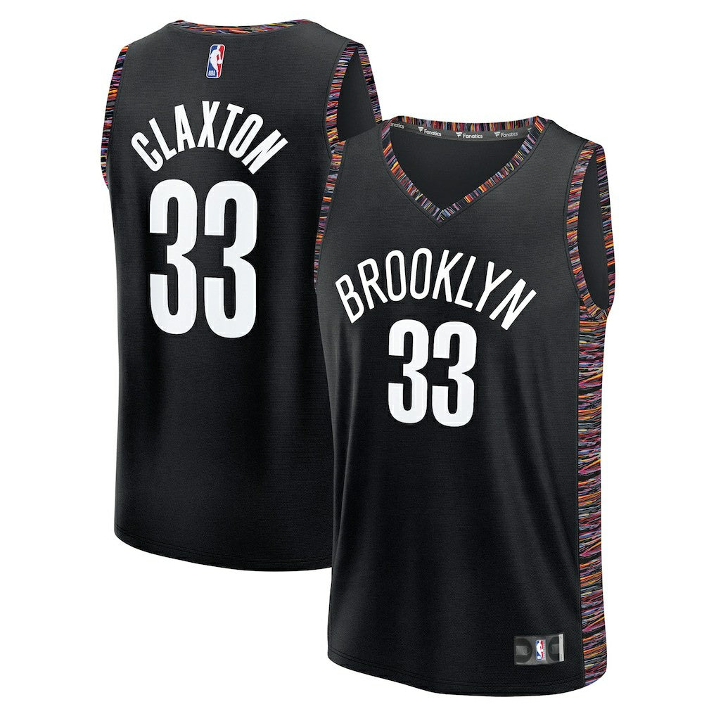 Nic Claxton Brooklyn Nets 2025/26 City Edition Fast Break Jersey - Black discount