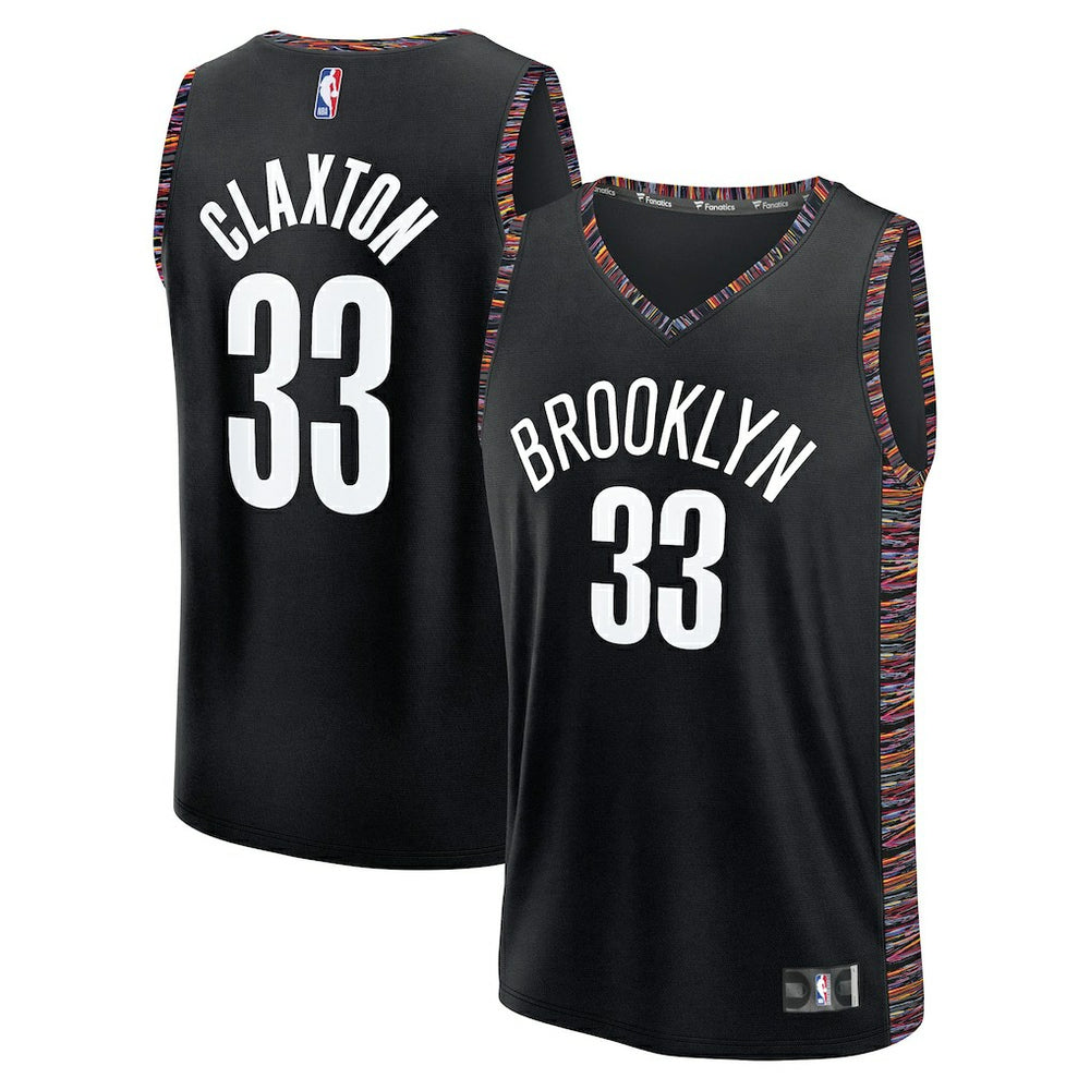 Nic Claxton Brooklyn Nets 2025/26 City Edition Fast Break Jersey - Black discount