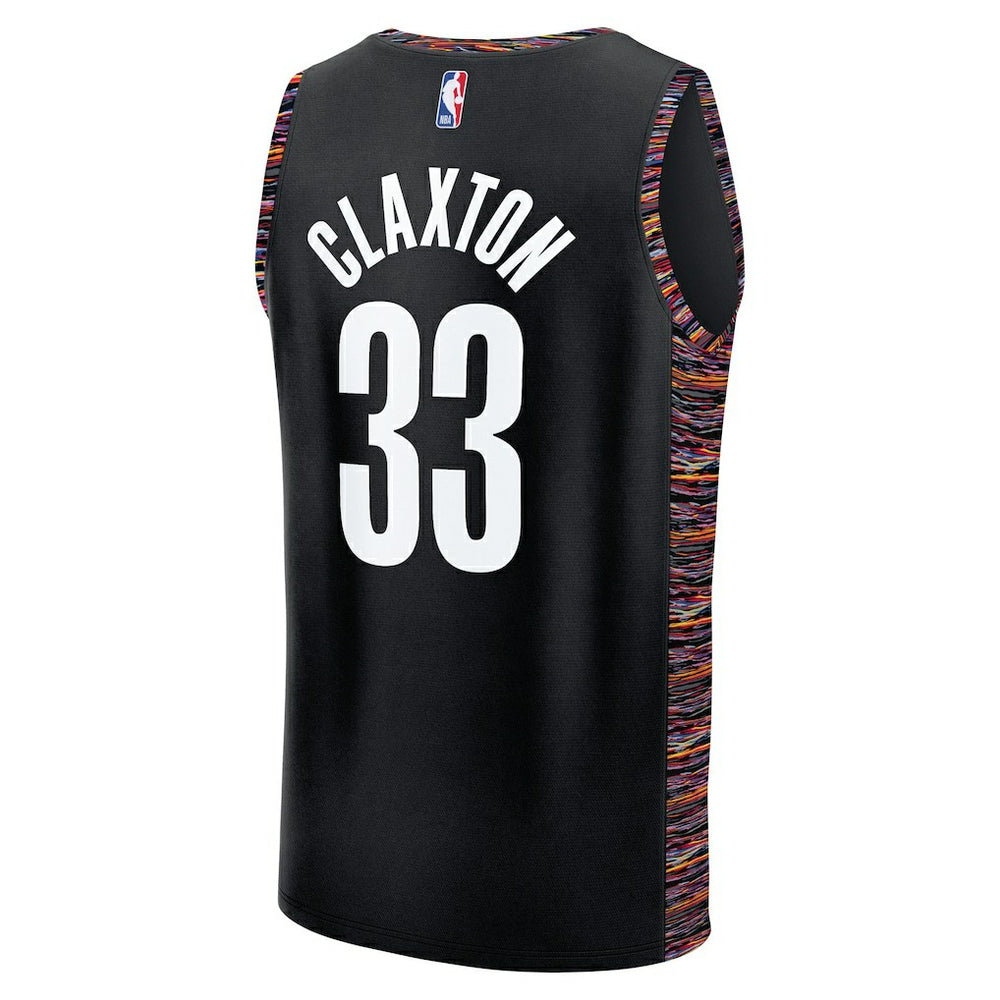 Nic Claxton Brooklyn Nets 2025/26 City Edition Fast Break Jersey - Black discount