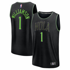 Zion Williamson New Orleans Pelicans Youth 2025/26 City Edition Fastbreak Jersey - Black cheap