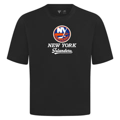 New York Islanders Levelwear Team Surge Luxe Signature Knit T-Shirt - Black T-shirts