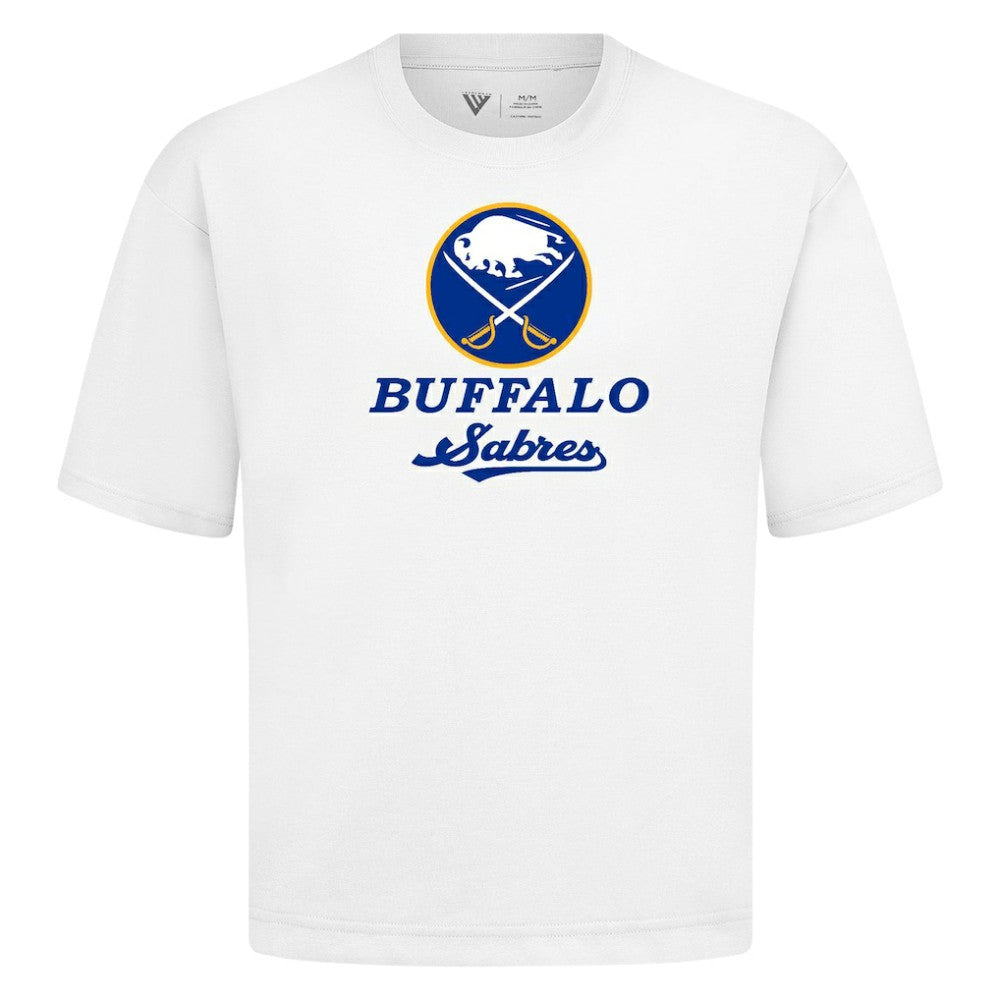 Buffalo Sabres Levelwear Team Surge Luxe Signature Knit T-Shirt - White T-shirts