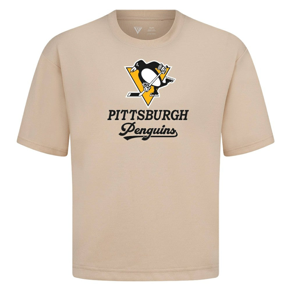 Pittsburgh Penguins Levelwear Team Surge Luxe Signature Knit T-Shirt - Khaki T-shirts
