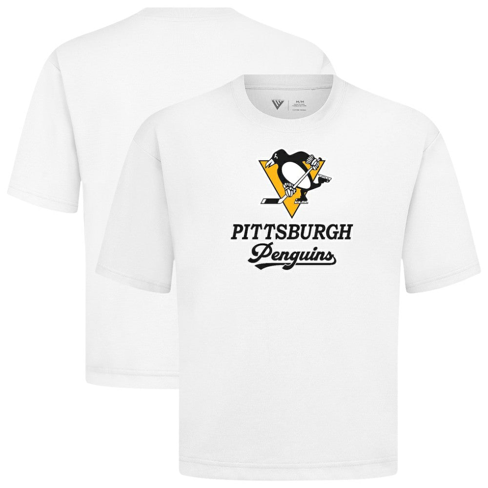 Pittsburgh Penguins Levelwear Team Surge Luxe Signature Knit T-Shirt - White T-shirts