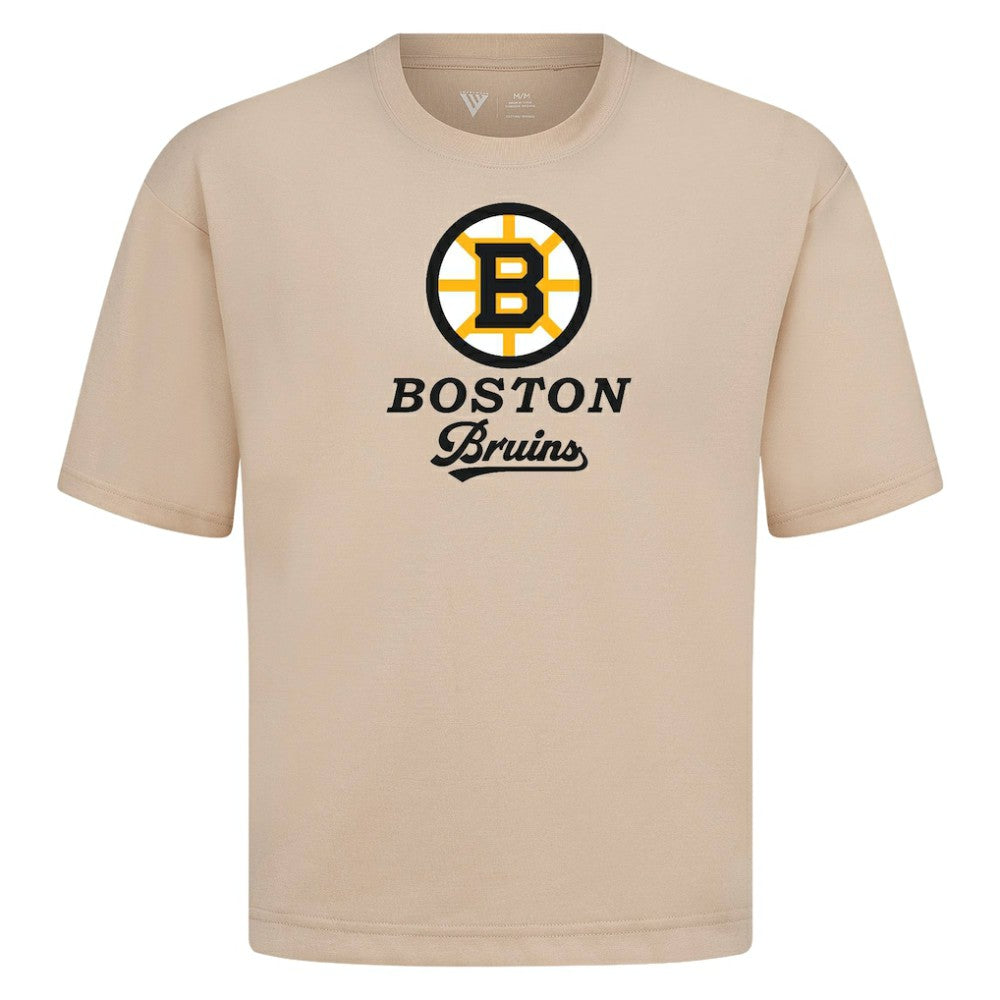 Boston Bruins Levelwear Team Surge Luxe Signature Knit T-Shirt - Khaki T-shirts
