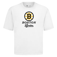 Boston Bruins Levelwear Team Surge Luxe Signature Knit T-Shirt - White T-shirts
