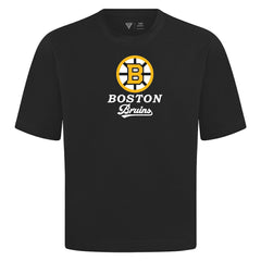 Boston Bruins Levelwear Team Surge Luxe Signature Knit T-Shirt - Black T-shirts