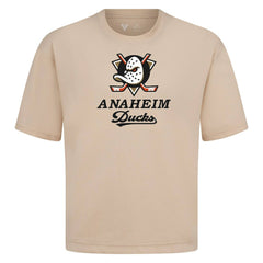 Anaheim Ducks Levelwear Team Surge Luxe Signature Knit T-Shirt - Khaki T-shirts