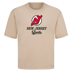 New Jersey Devils Levelwear Team Surge Luxe Signature Knit T-Shirt - Khaki T-shirts
