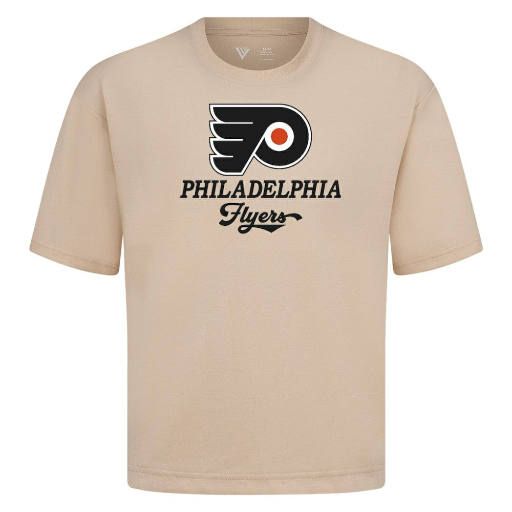 Philadelphia Flyers Levelwear Team Surge Luxe Signature Knit T-Shirt - Khaki T-shirts