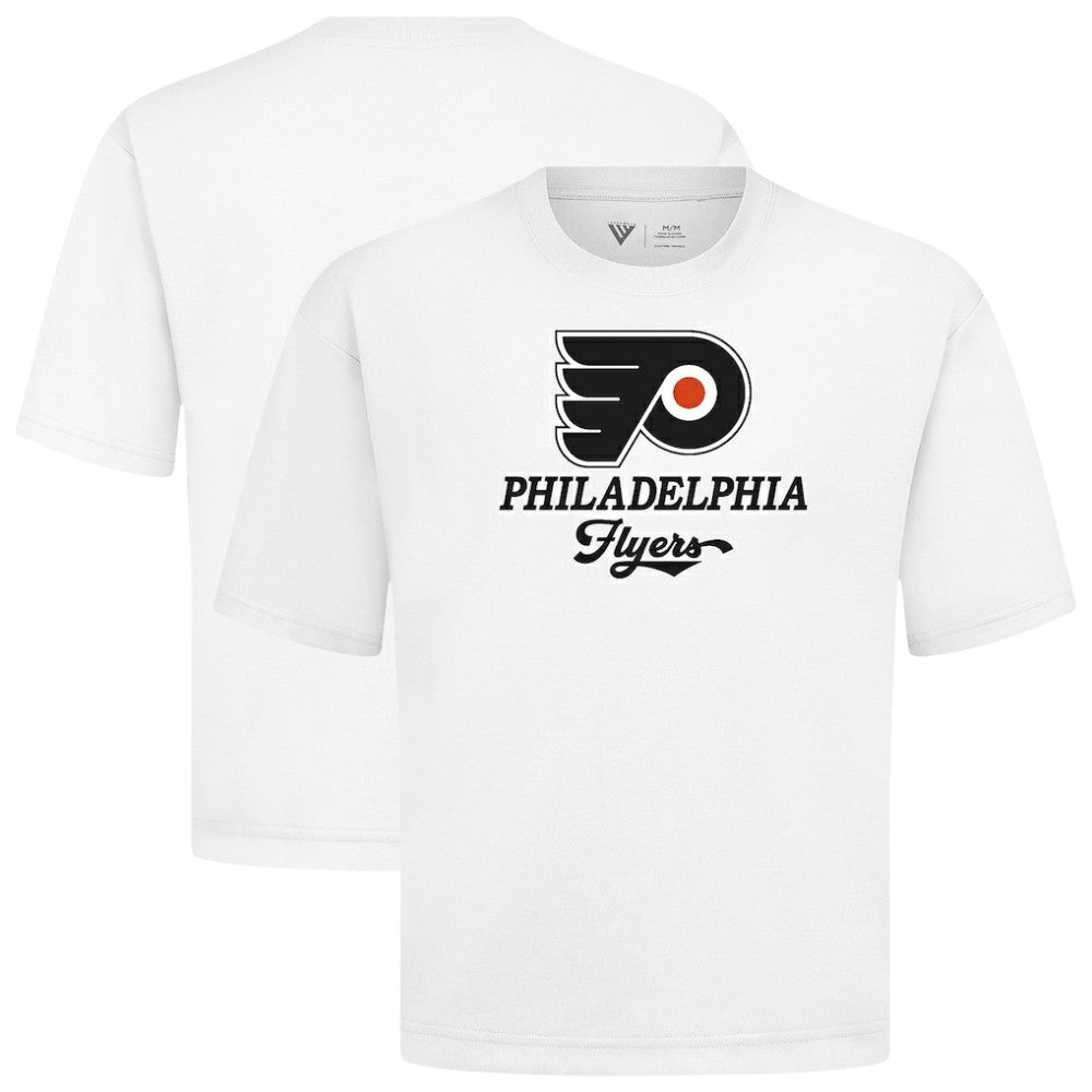 Philadelphia Flyers Levelwear Team Surge Luxe Signature Knit T-Shirt - White T-shirts