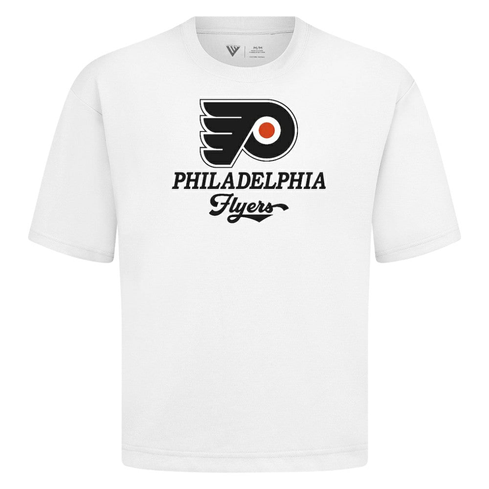 Philadelphia Flyers Levelwear Team Surge Luxe Signature Knit T-Shirt - White T-shirts