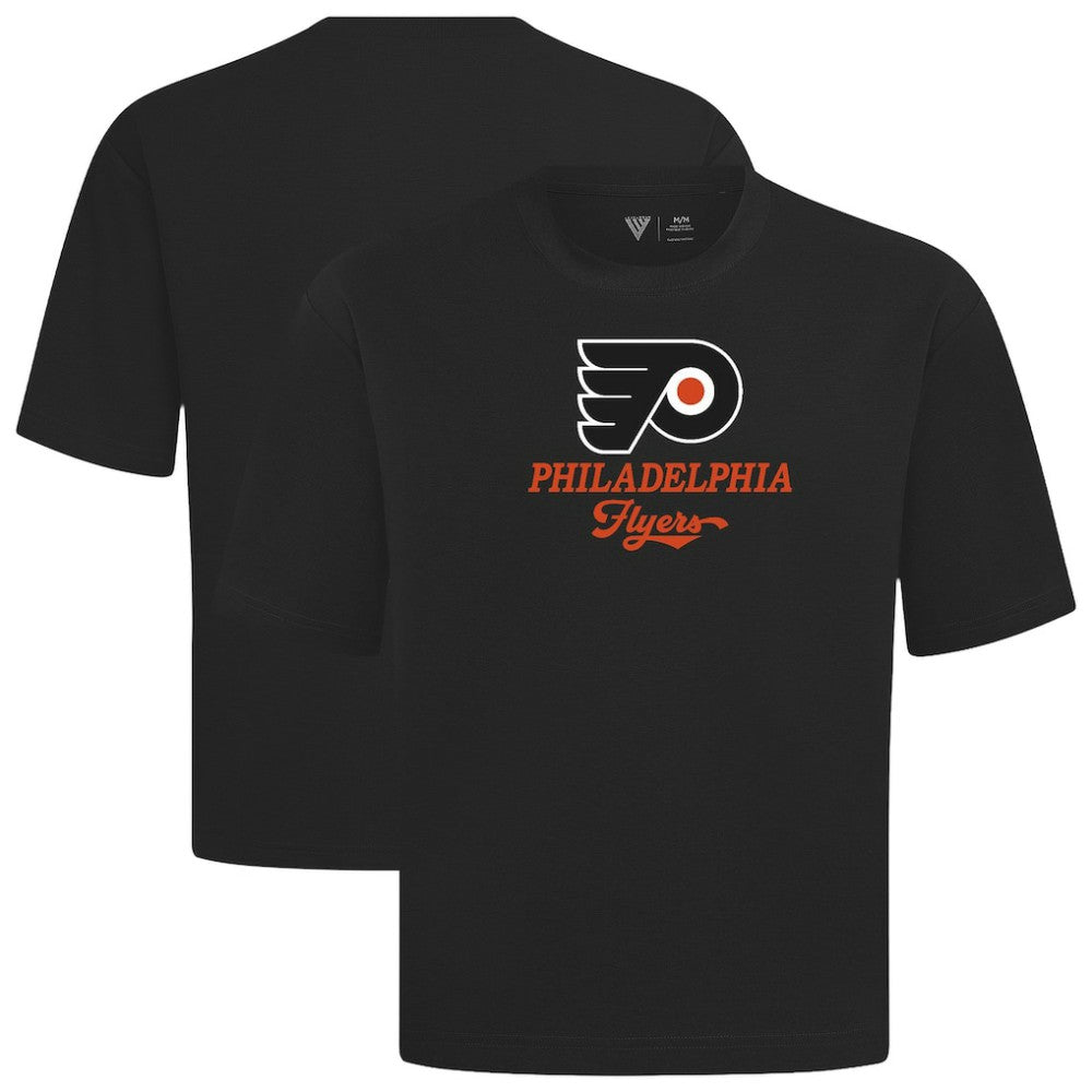 Philadelphia Flyers Levelwear Team Surge Luxe Signature Knit T-Shirt - Black T-shirts