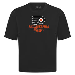 Philadelphia Flyers Levelwear Team Surge Luxe Signature Knit T-Shirt - Black T-shirts