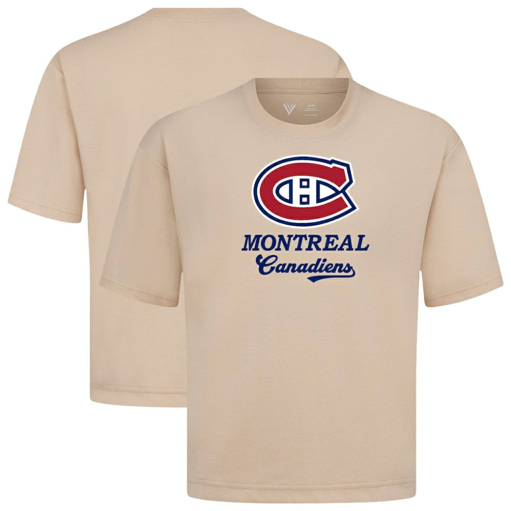 Montreal Canadiens Levelwear Team Surge Luxe Signature Knit T-Shirt - Khaki T-shirts