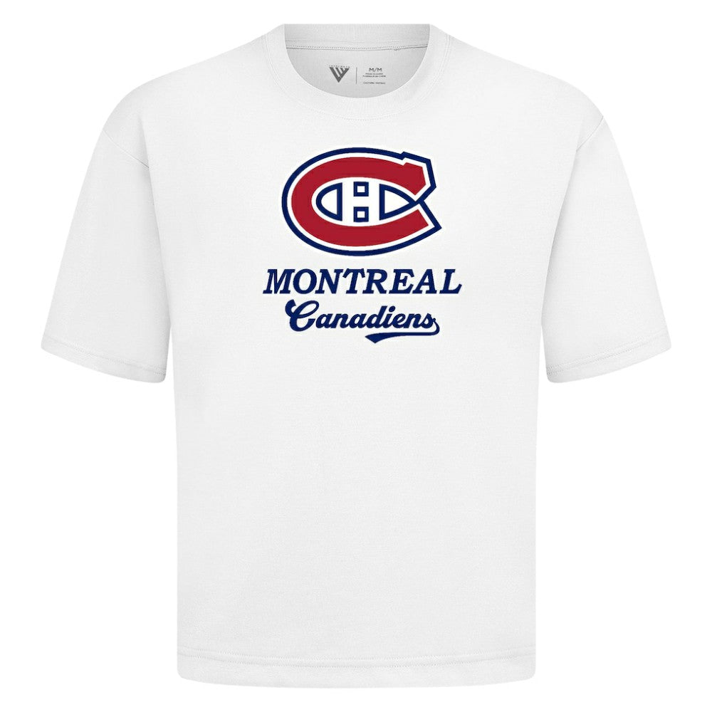 Montreal Canadiens Levelwear Team Surge Luxe Signature Knit T-Shirt - White T-shirts
