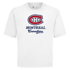 Montreal Canadiens Levelwear Team Surge Luxe Signature Knit T-Shirt - White T-shirts