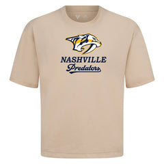 Nashville Predators Levelwear Team Surge Luxe Signature Knit T-Shirt - Khaki T-shirts