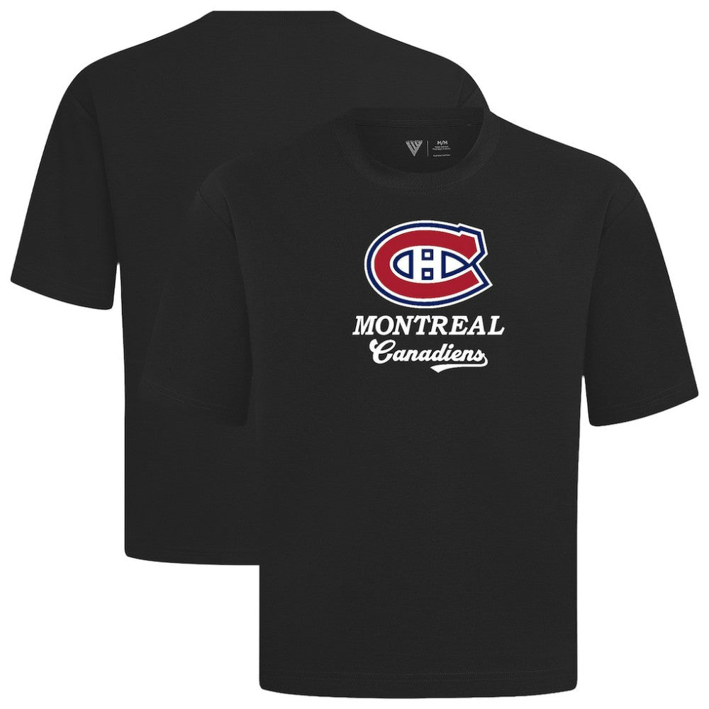 Montreal Canadiens Levelwear Team Surge Luxe Signature Knit T-Shirt - Black T-shirts